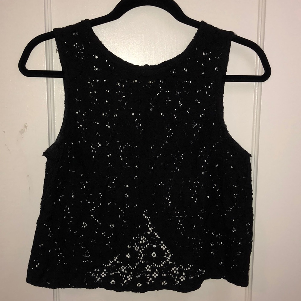 Lace crop tank